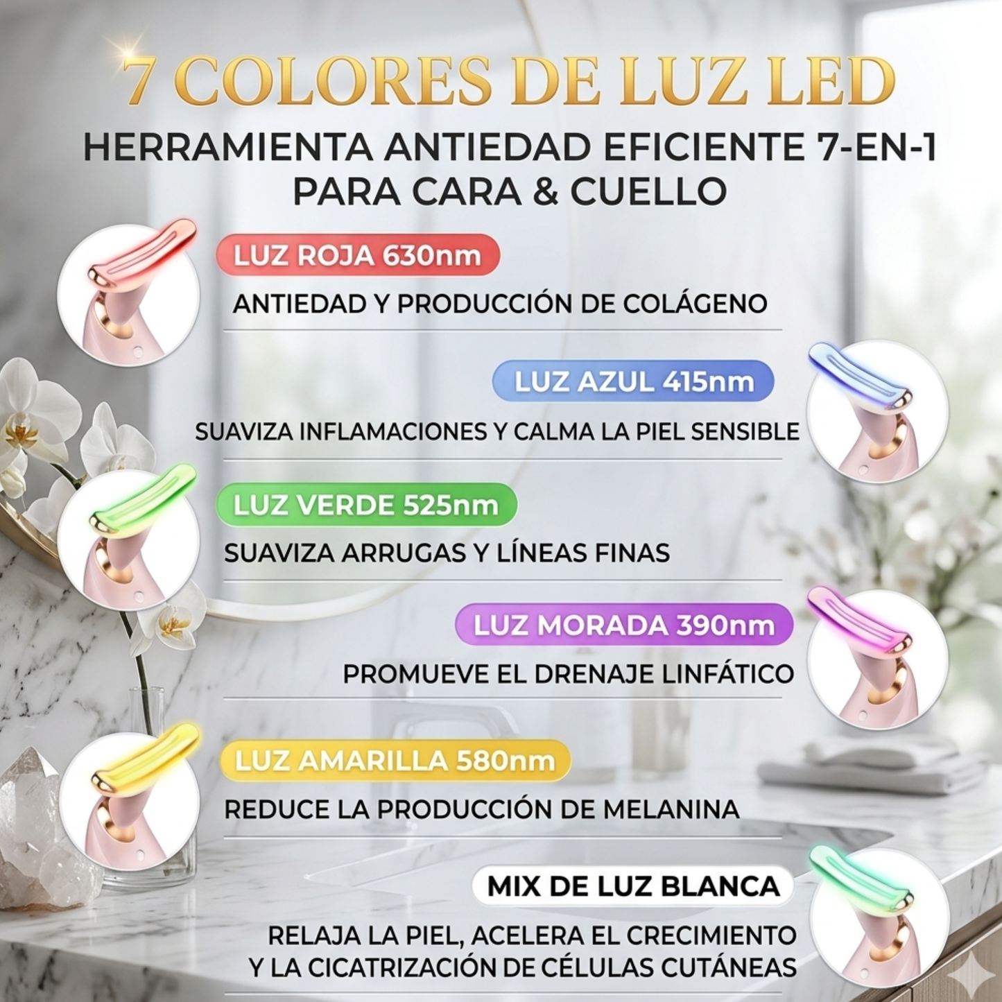 Masajeador Facial Saluvera Efecto Lifting